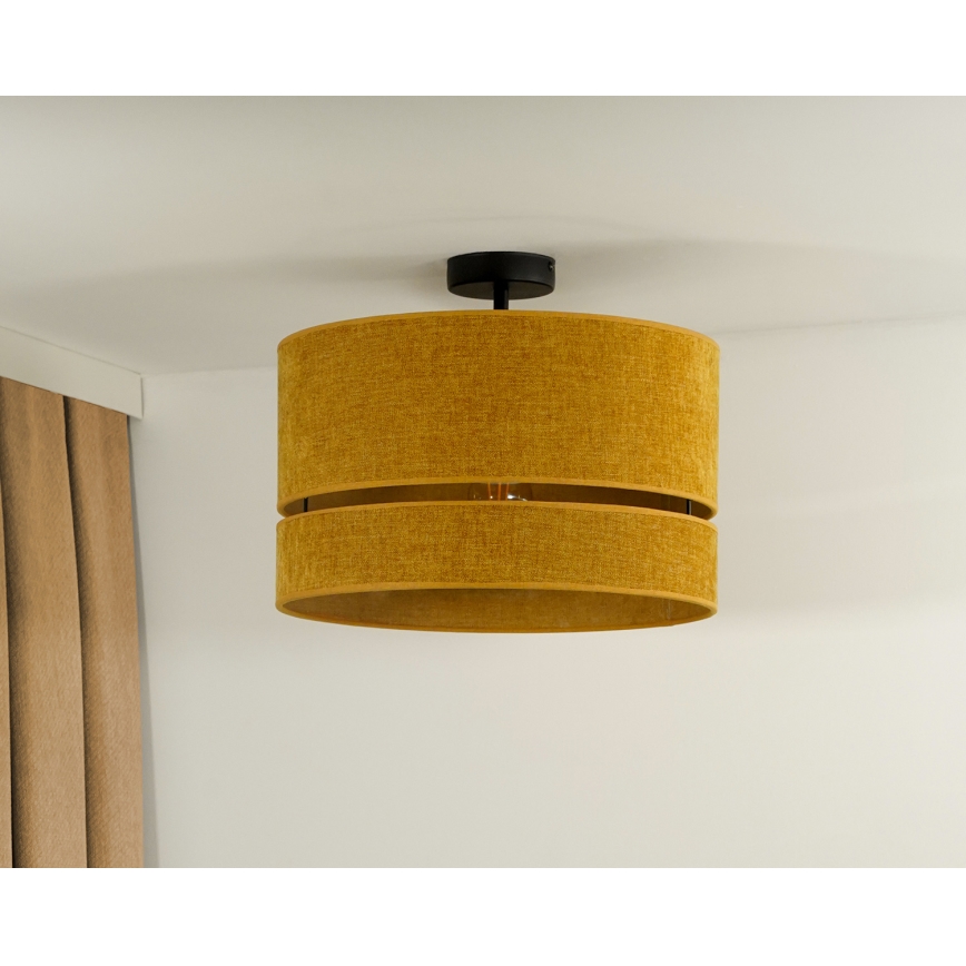 Duolla - Candeeiro integrado DOUBLE 1xE27/15W/230V diâmetro 40 cm laranja
