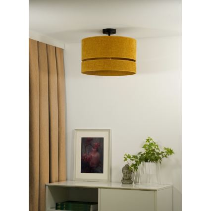Duolla - Candeeiro integrado DOUBLE 1xE27/15W/230V diâmetro 40 cm laranja