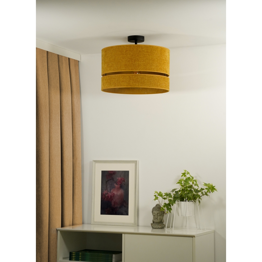Duolla - Candeeiro integrado DOUBLE 1xE27/15W/230V diâmetro 40 cm laranja