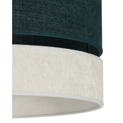 Duolla - Candeeiro integrado DOUBLE 1xE27/15W/230V diâmetro 40 cm verde/cinzento