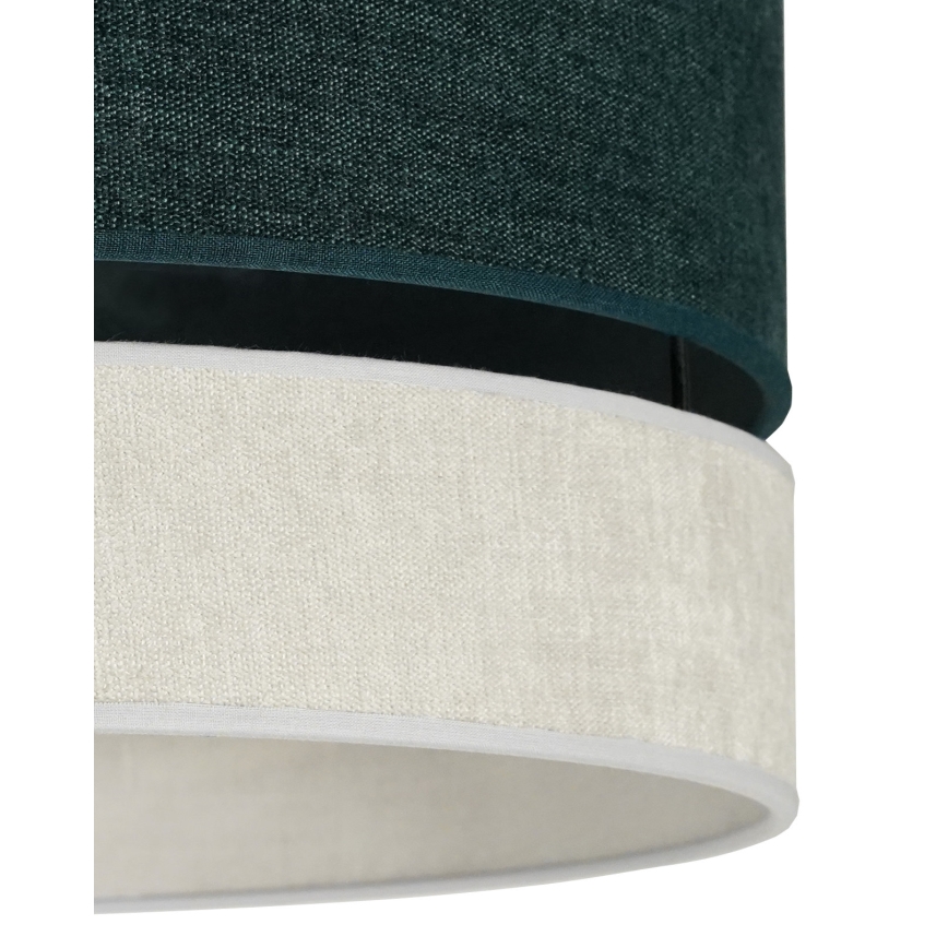 Duolla - Candeeiro integrado DOUBLE 1xE27/15W/230V diâmetro 40 cm verde/cinzento