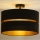 Duolla - Candeeiro integrado DUO 1xE27/15W/230V diâmetro 40 cm preto/dourado