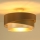 Duolla - Candeeiro integrado KOBO 1xE27/15W/230V diâmetro 45 cm cobre/dourado/branco