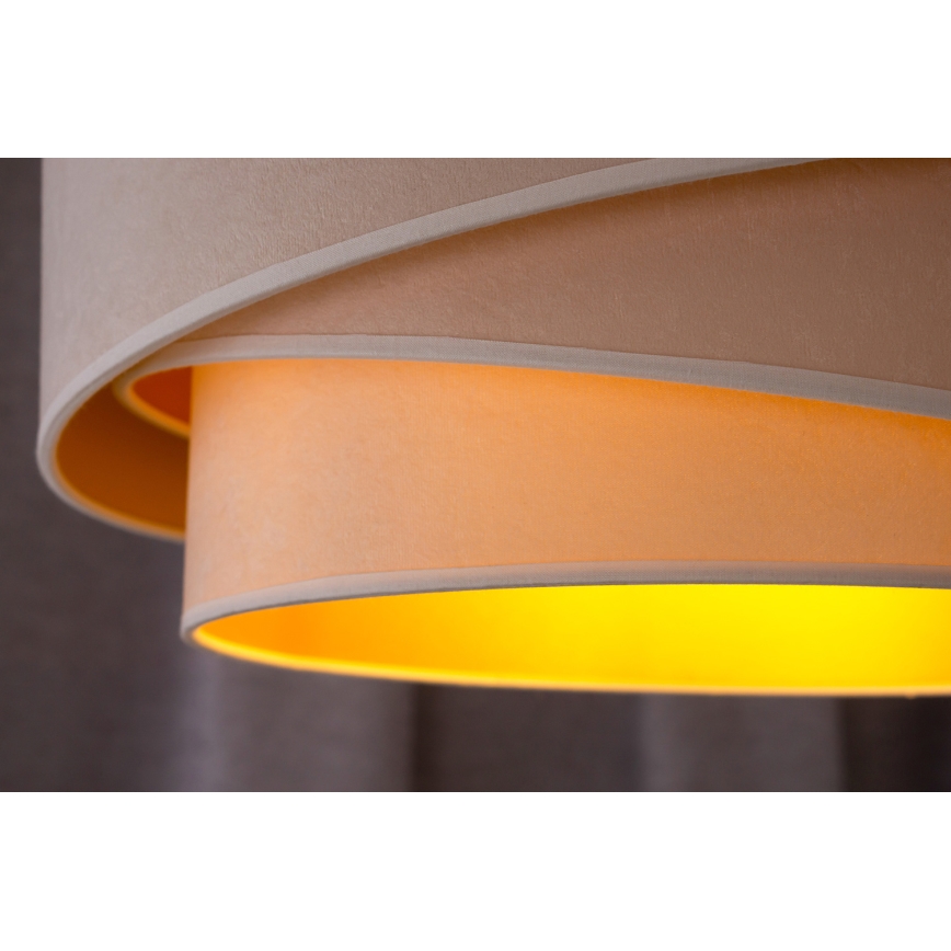 Duolla - Candeeiro integrado KOBO 1xE27/15W/230V diâmetro 45 cm creme