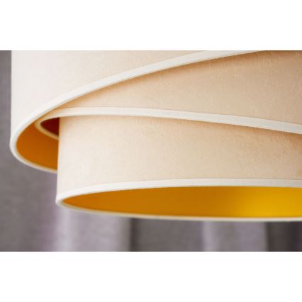 Duolla - Candeeiro integrado KOBO 1xE27/15W/230V diâmetro 45 cm creme
