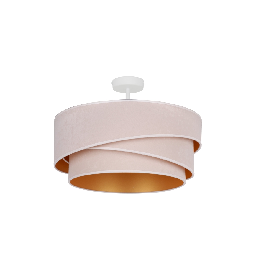 Duolla - Candeeiro integrado KOBO 1xE27/15W/230V diâmetro 45 cm creme