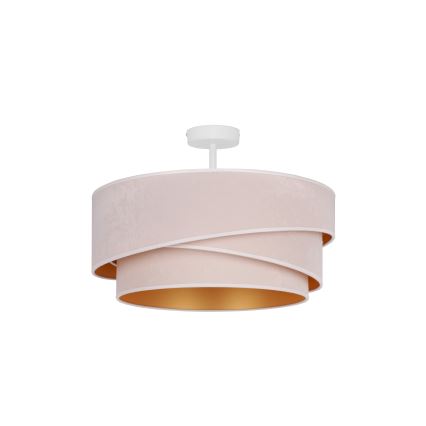 Duolla - Candeeiro integrado KOBO 1xE27/15W/230V diâmetro 45 cm creme
