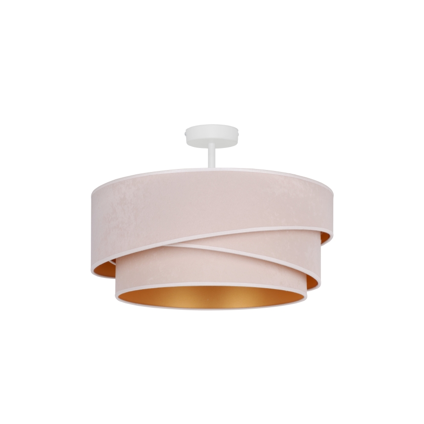 Duolla - Candeeiro integrado KOBO 1xE27/15W/230V diâmetro 45 cm creme