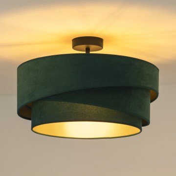 Duolla - Candeeiro integrado KOBO 1xE27/15W/230V diâmetro 45 cm verde