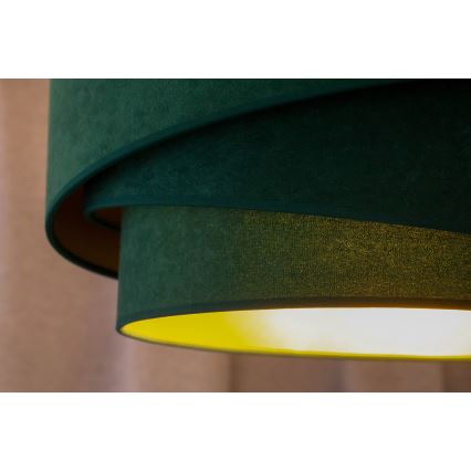 Duolla - Candeeiro integrado KOBO 1xE27/15W/230V diâmetro 45 cm verde