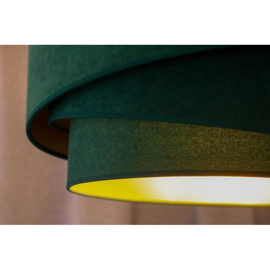 Duolla - Candeeiro integrado KOBO 1xE27/15W/230V diâmetro 45 cm verde