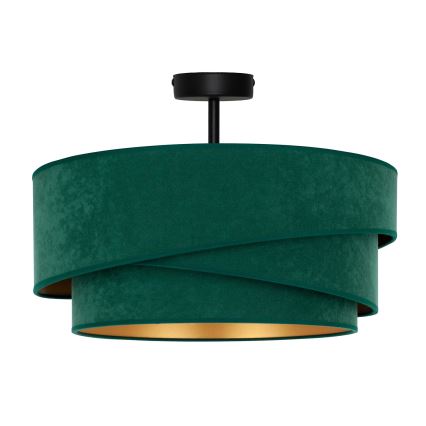 Duolla - Candeeiro integrado KOBO 1xE27/15W/230V diâmetro 45 cm verde
