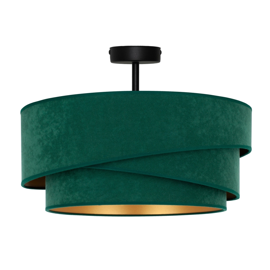 Duolla - Candeeiro integrado KOBO 1xE27/15W/230V diâmetro 45 cm verde