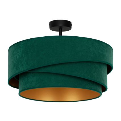 Duolla - Candeeiro integrado KOBO 1xE27/15W/230V diâmetro 45 cm verde