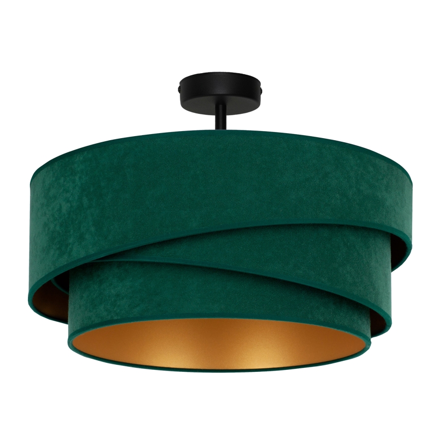 Duolla - Candeeiro integrado KOBO 1xE27/15W/230V diâmetro 45 cm verde