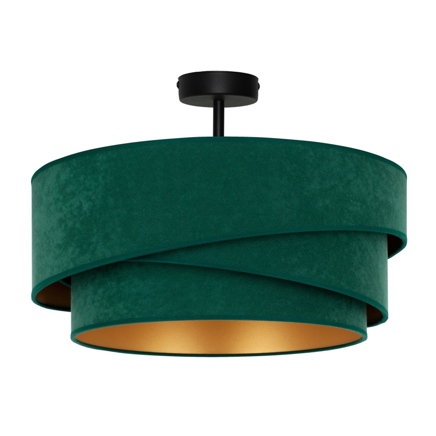 Duolla - Candeeiro integrado KOBO 1xE27/15W/230V diâmetro 45 cm verde