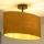 Duolla - Candeeiro integrado OVAL 1xE27/15W/230V castanho
