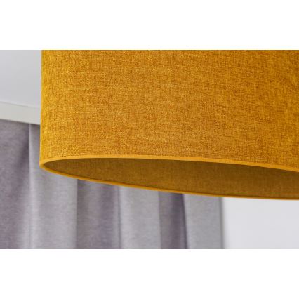 Duolla - Candeeiro integrado OVAL 1xE27/15W/230V castanho