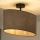 Duolla - Candeeiro integrado OVAL 1xE27/15W/230V castanho