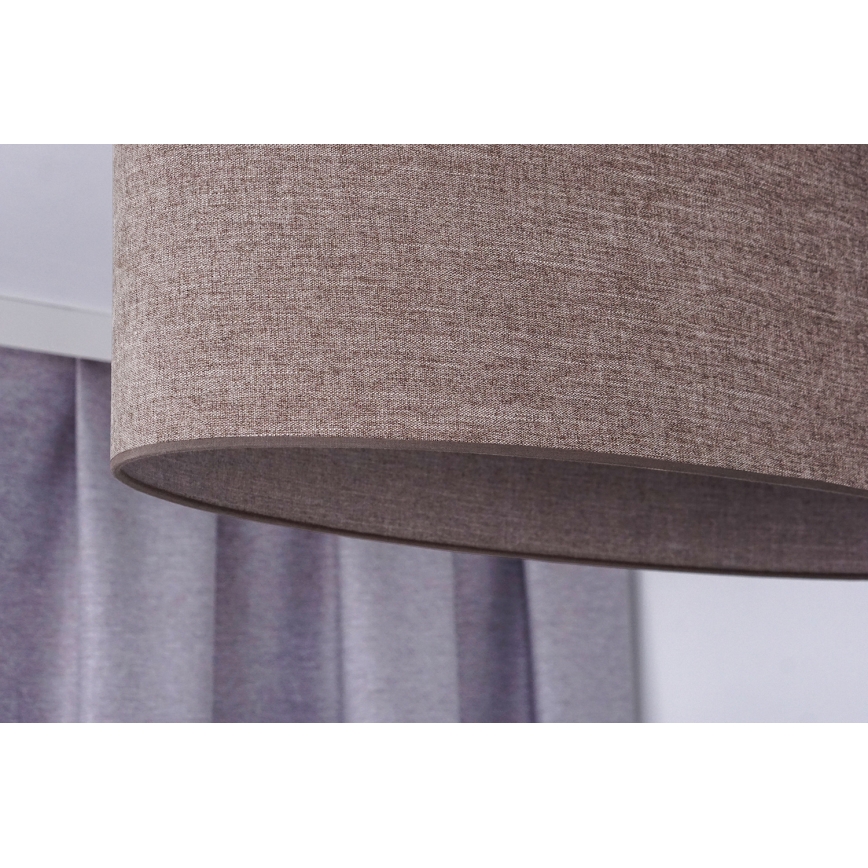 Duolla - Candeeiro integrado OVAL 1xE27/15W/230V castanho