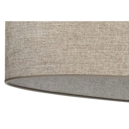 Duolla - Candeeiro integrado OVAL 1xE27/15W/230V castanho