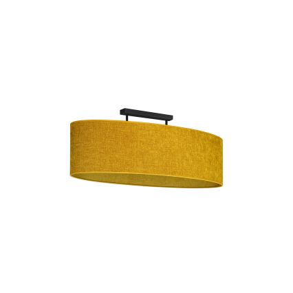 Duolla - Candeeiro integrado OVAL 2xE27/15W/230V castanho
