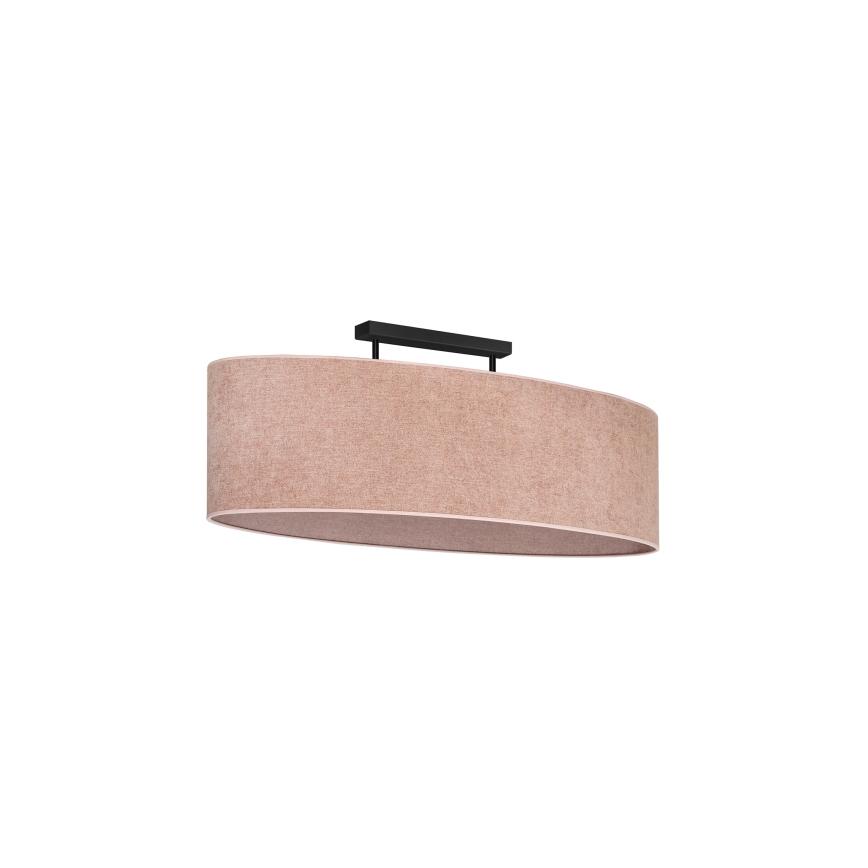 Duolla - Candeeiro integrado OVAL 2xE27/15W/230V rosa