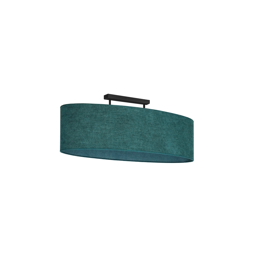 Duolla - Candeeiro integrado OVAL 2xE27/15W/230V verde