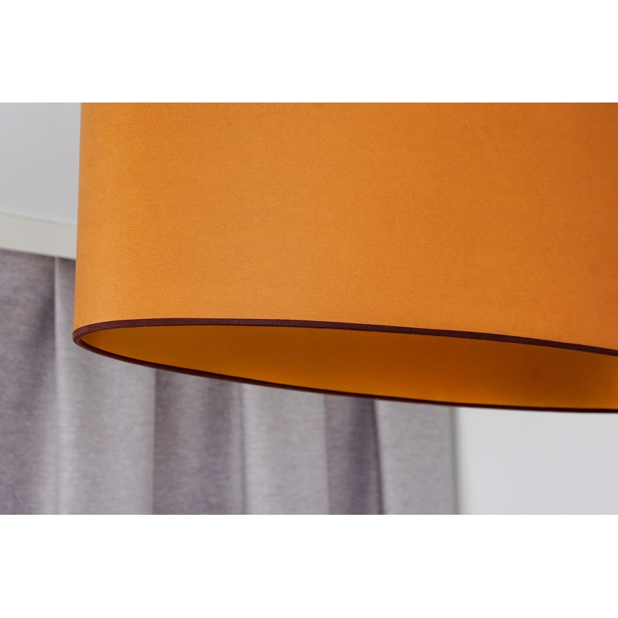 Duolla - Candeeiro integrado OVAL VEGAN 1xE27/15W/230V castanho