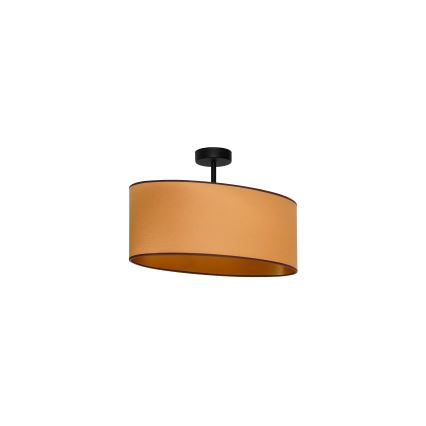 Duolla - Candeeiro integrado OVAL VEGAN 1xE27/15W/230V castanho