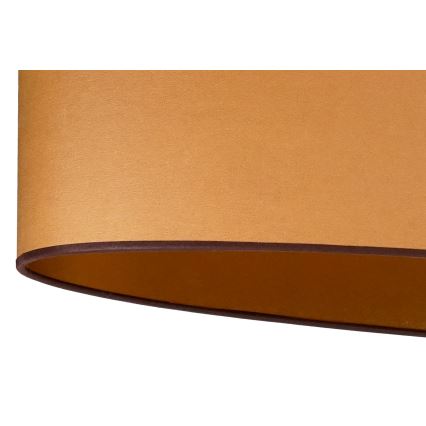 Duolla - Candeeiro integrado OVAL VEGAN 1xE27/15W/230V castanho