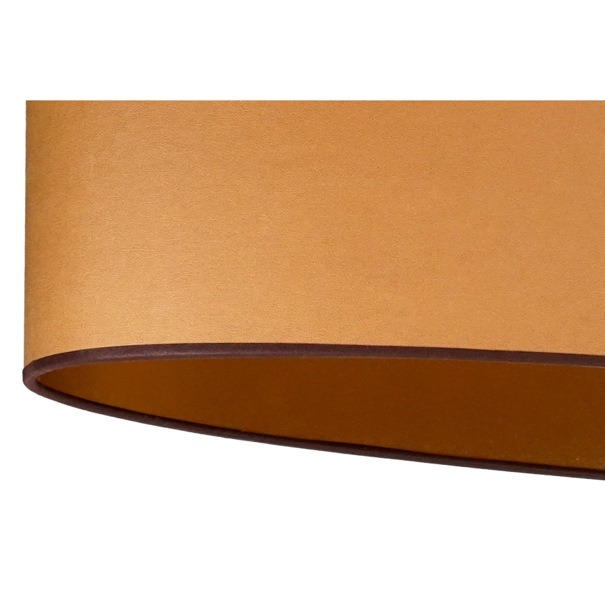 Duolla - Candeeiro integrado OVAL VEGAN 1xE27/15W/230V castanho