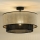 Duolla - Candeeiro integrado RATTAN YUTE 1xE27/15W/230V diâmetro 45 cm creme/preto