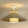 Duolla - Candeeiro integrado RIO RATTAN 1xE27/15W/230V diâmetro 45 cm verde/vime
