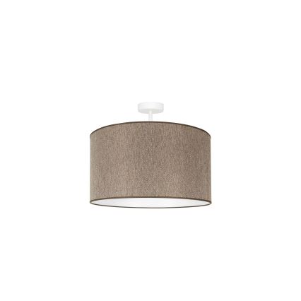 Duolla - Candeeiro integrado ROLLER ECO RECYCLING 1xE27/15W/230V diâmetro 45 cm castanho