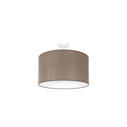 Duolla - Candeeiro integrado ROLLER ECO RECYCLING 1xE27/15W/230V diâmetro 45 cm castanho