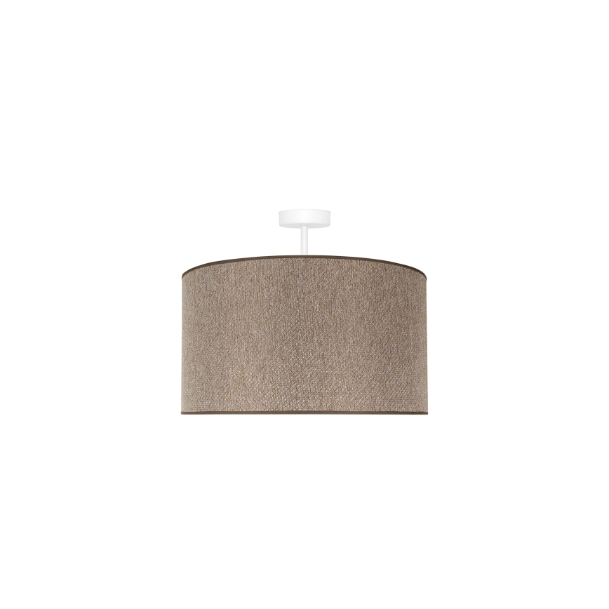 Duolla - Candeeiro integrado ROLLER ECO RECYCLING 1xE27/15W/230V diâmetro 45 cm castanho