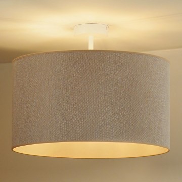 Duolla - Candeeiro integrado ROLLER ECO RECYCLING 1xE27/15W/230V diâmetro 45 cm creme