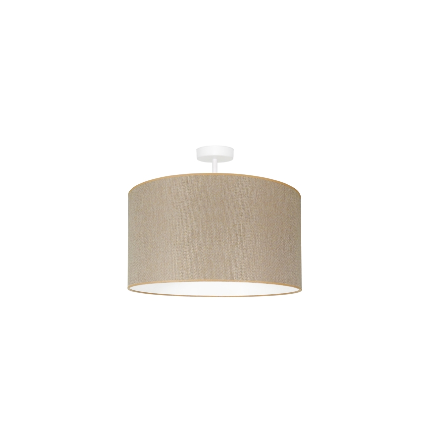 Duolla - Candeeiro integrado ROLLER ECO RECYCLING 1xE27/15W/230V diâmetro 45 cm creme