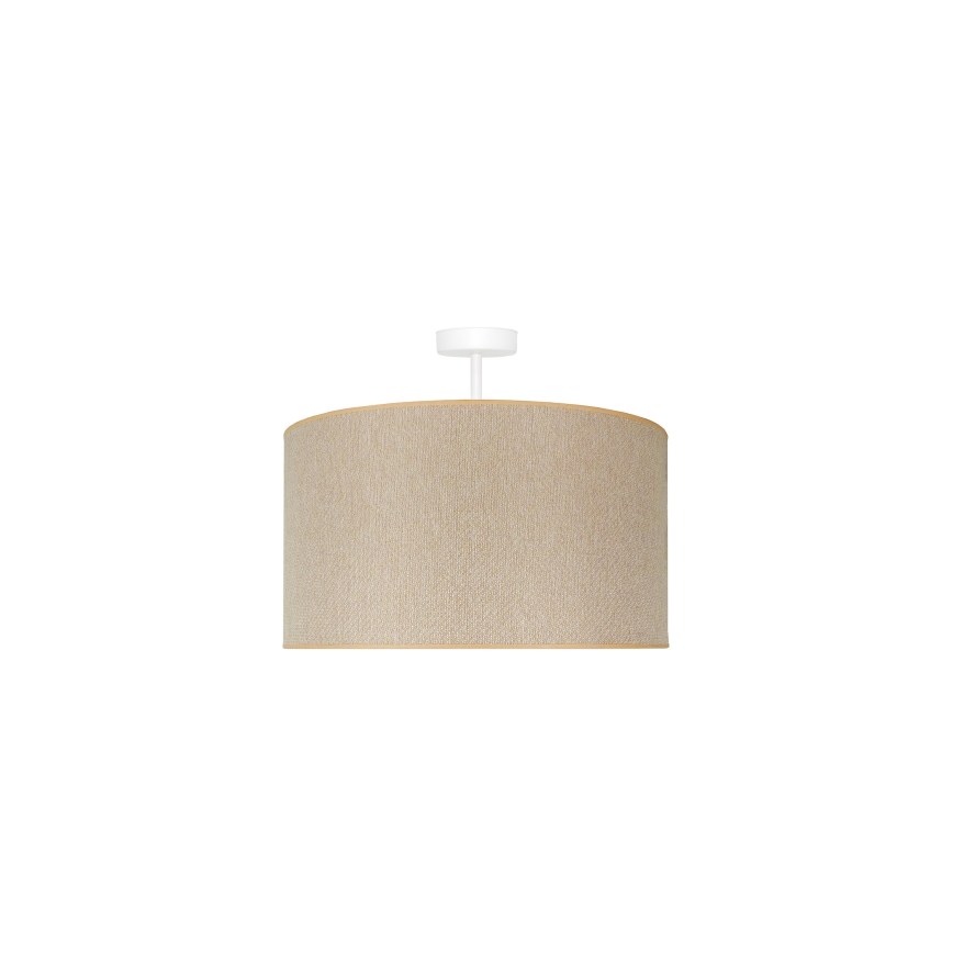Duolla - Candeeiro integrado ROLLER ECO RECYCLING 1xE27/15W/230V diâmetro 45 cm creme