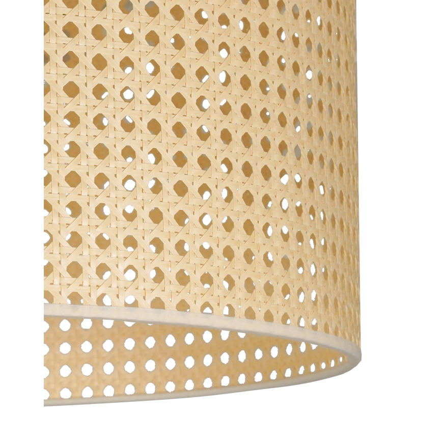Duolla - Candeeiro integrado ROLLER RATTAN 1xE27/15W/230V diâmetro 45 cm bege