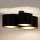 Duolla - Candeeiro integrado ROLLER TRIO SHINY 3xE27/15W/230V preto/dourada