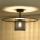 Duolla - Candeeiro integrado TOKYO RATTAN 1xE27/15W/230V diâmetro 50 cm preto/prateado
