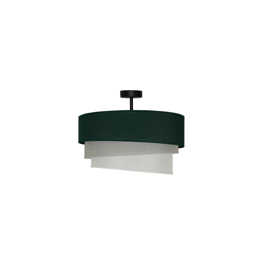 Duolla - Candeeiro integrado TRIO 1xE27/15W/230V diâmetro 45 cm verde/cinzento/branco