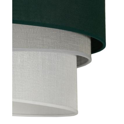 Duolla - Candeeiro integrado TRIO 1xE27/15W/230V diâmetro 45 cm verde/cinzento/branco