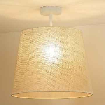 Duolla - Candeeiro integrado YUTE 1xE27/15W/230V diâmetro 38 cm cinzento