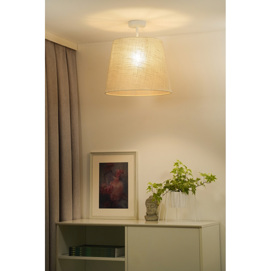Duolla - Candeeiro integrado YUTE 1xE27/15W/230V diâmetro 38 cm cinzento