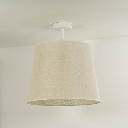 Duolla - Candeeiro integrado YUTE 1xE27/15W/230V diâmetro 38 cm cinzento