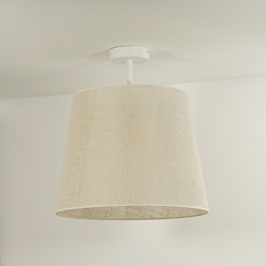 Duolla - Candeeiro integrado YUTE 1xE27/15W/230V diâmetro 38 cm cinzento