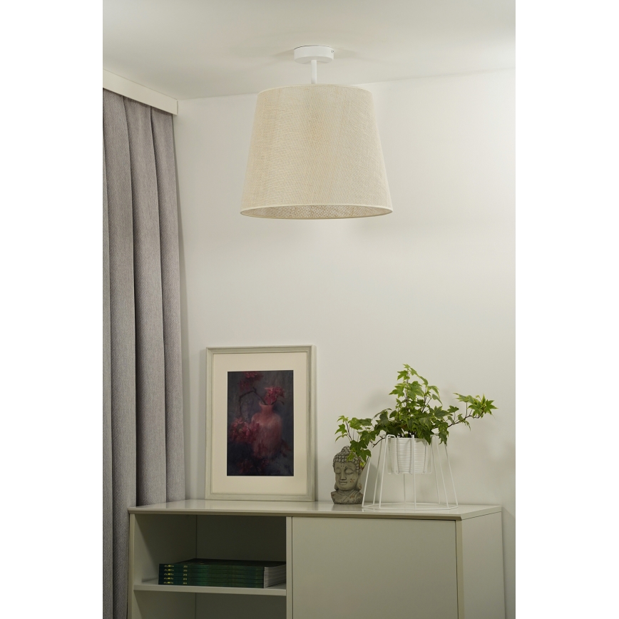Duolla - Candeeiro integrado YUTE 1xE27/15W/230V diâmetro 38 cm cinzento